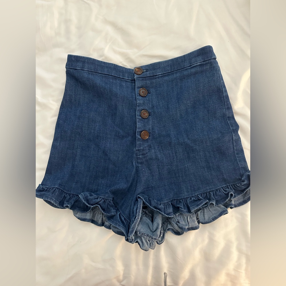 Capulet High Waisted Denim Shorts